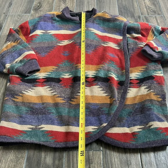 venezia aztec coat jacket weap plus size 22/24 western - Picture 3 of 7